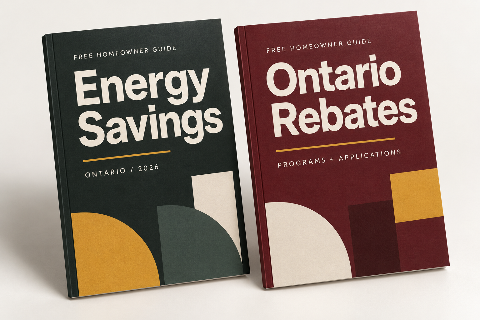 Energy Savings and Ontario Rebates homeowner guidebooks